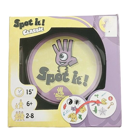 New Spot It! Classic Family Party Matching Card Game - Picture 1 of 7